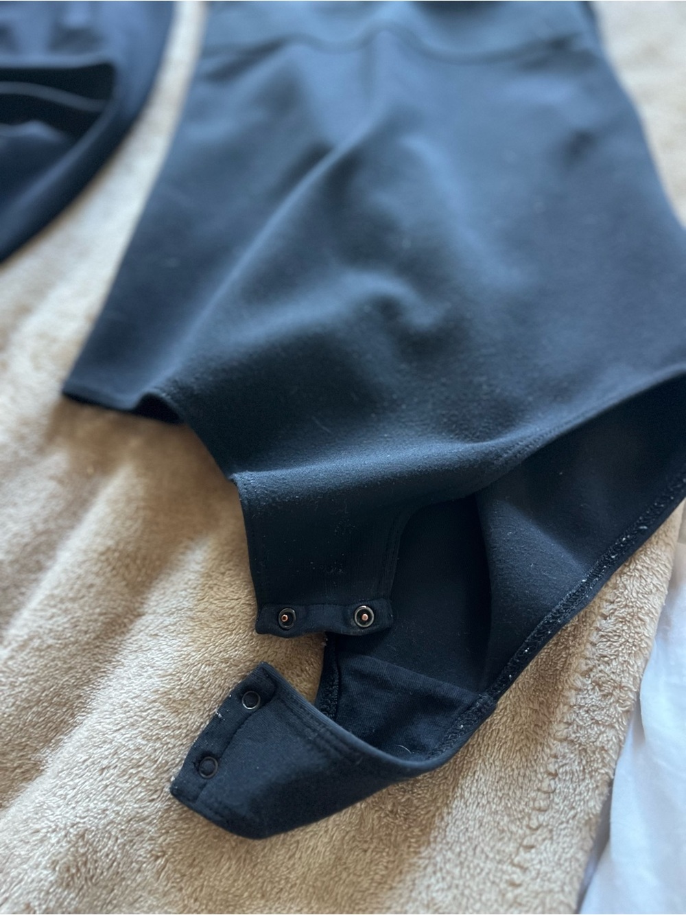 Paco Rabanne Logo Strap Bodysuit | Black V-Neck bodysuit - Picture 4 of 5